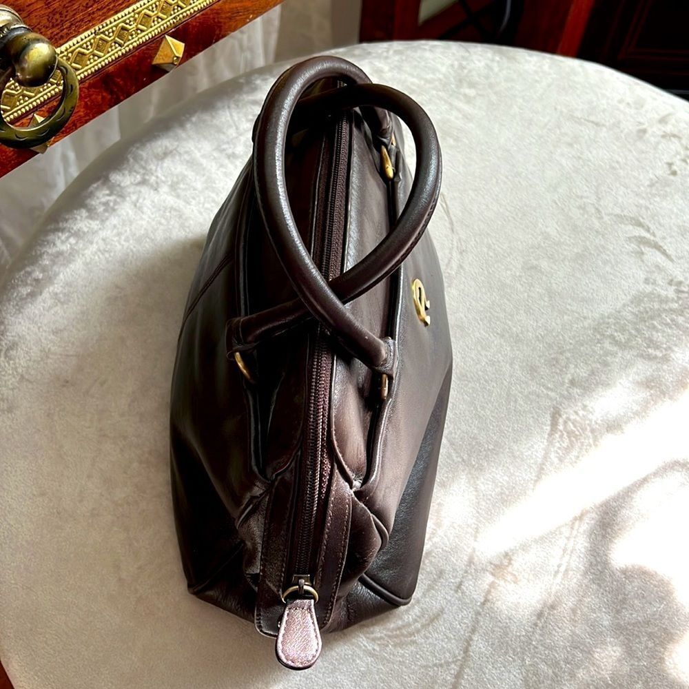 Etienne Aigner Mink Brown Soft Leather Handbag VTG? - Picture 7 of 12